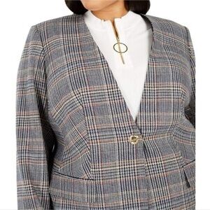 Calvin Klein Gray Plaid Blazer - worn once